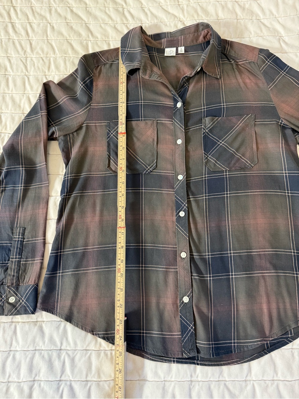 Nordstrom Plaid Button-Down Shirt in Brown and Gray - Picture 6 of 9